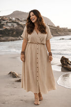 Robe Noor vieux rose