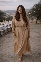 Dress jet light camel