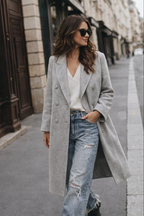Coat Fleur old pink