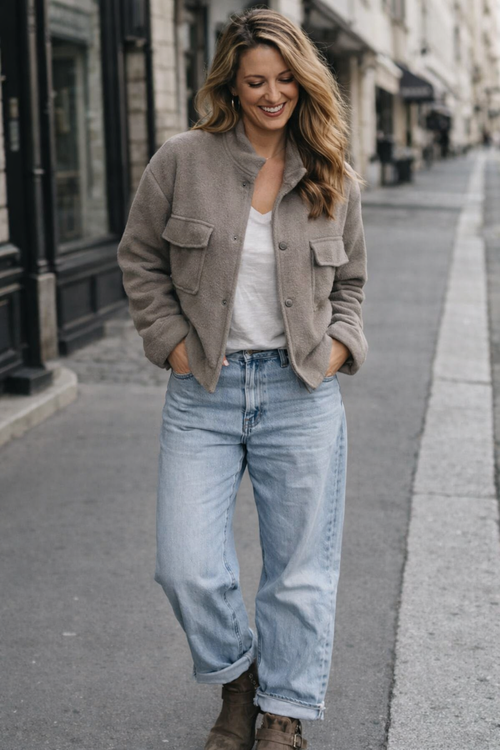 Jacke Keet Beige