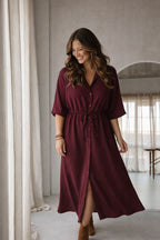 Jurk Cato burgundy