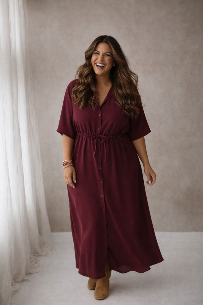 Jurk Cato burgundy