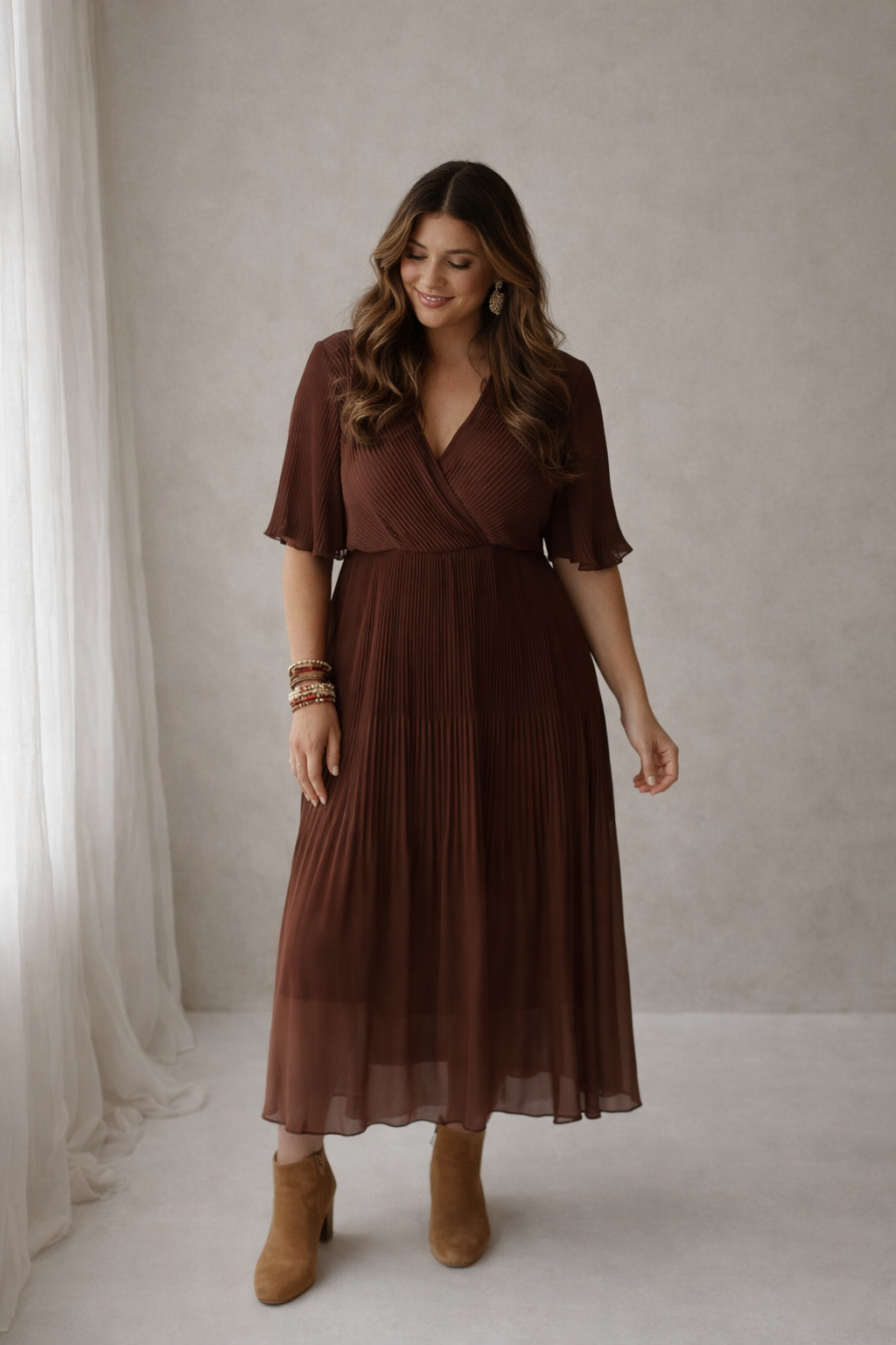 Flore brown dress