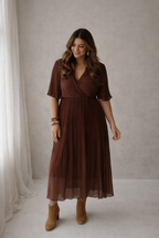 Flore brown dress