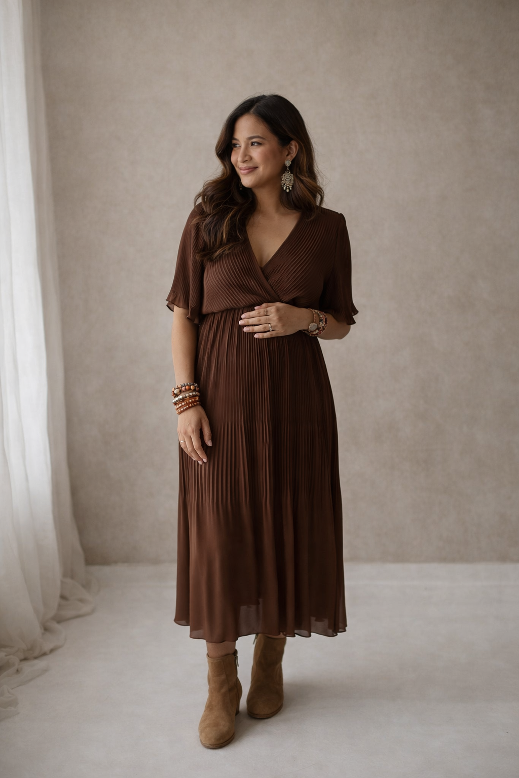 Flore brown dress