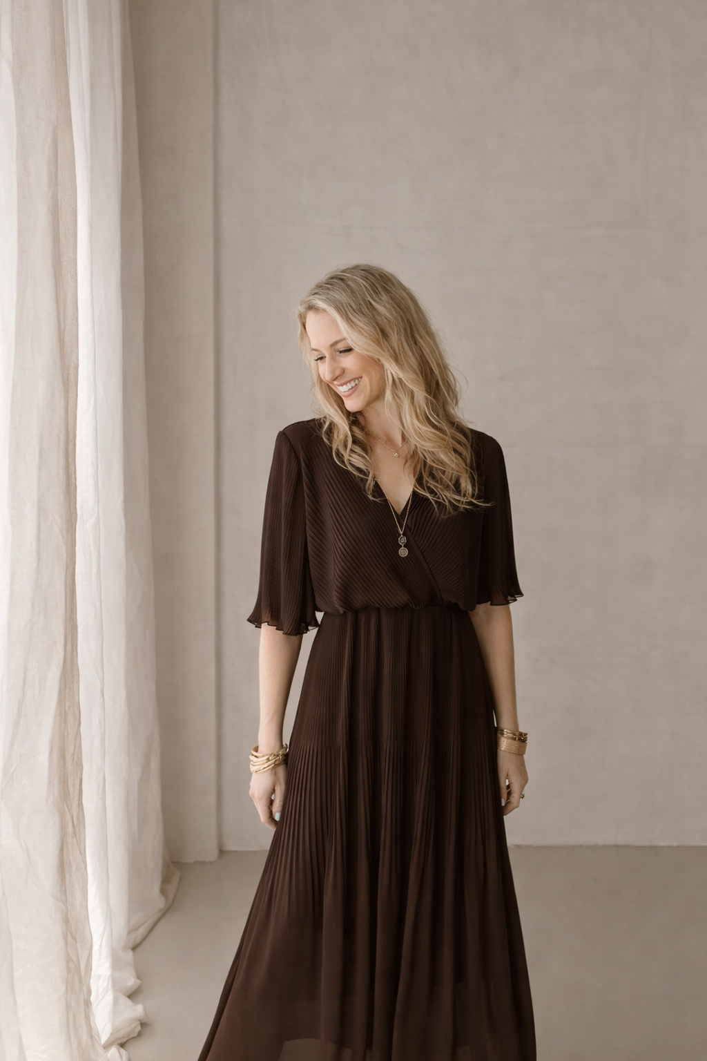 Flore brown dress