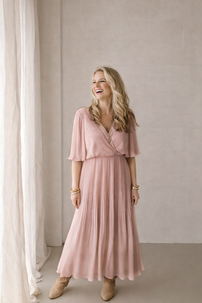 Jurk Flore licht roze