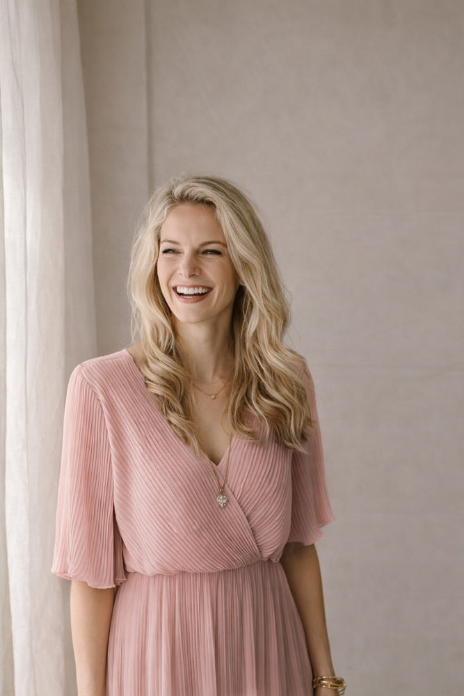 Jurk Flore licht roze