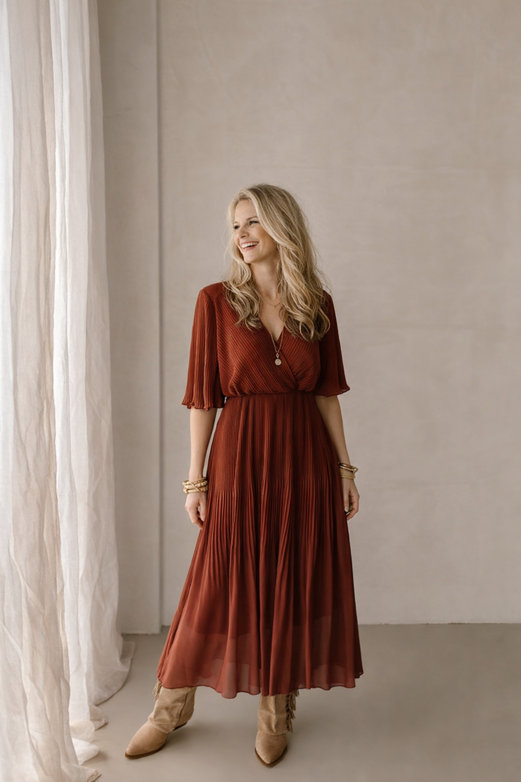 Flore dress beige