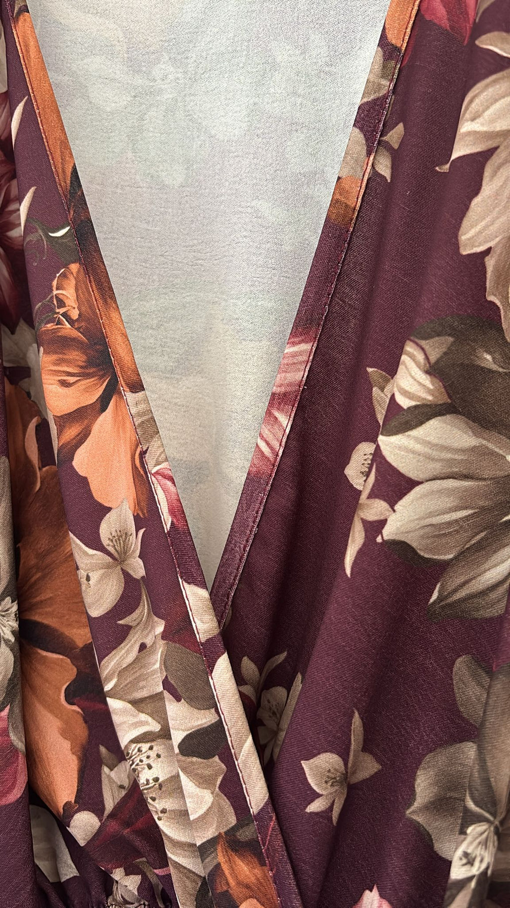 STUDIO PIECE ⚡Jurk Bloem burgundy/ orange
