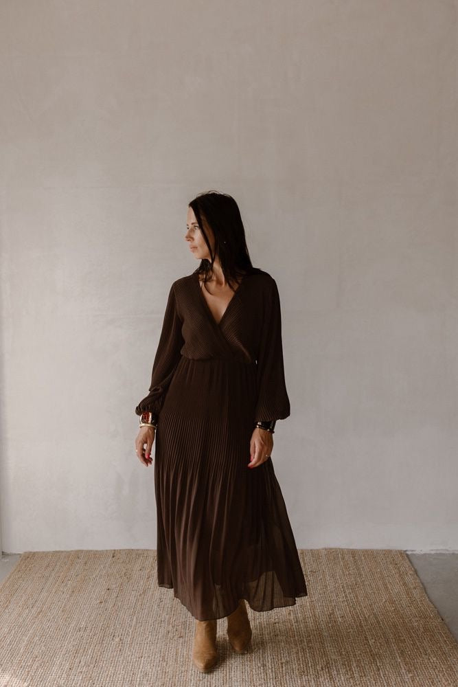 PIÈCE STUDIO ⚡ Robe femme marron