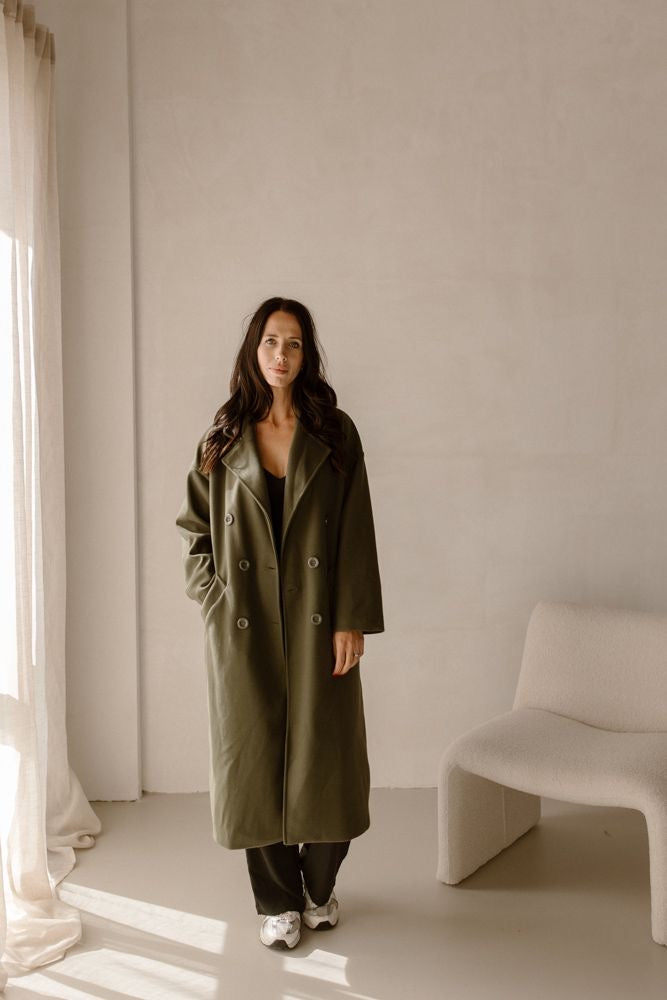 Jas Fleur Leger Groen
