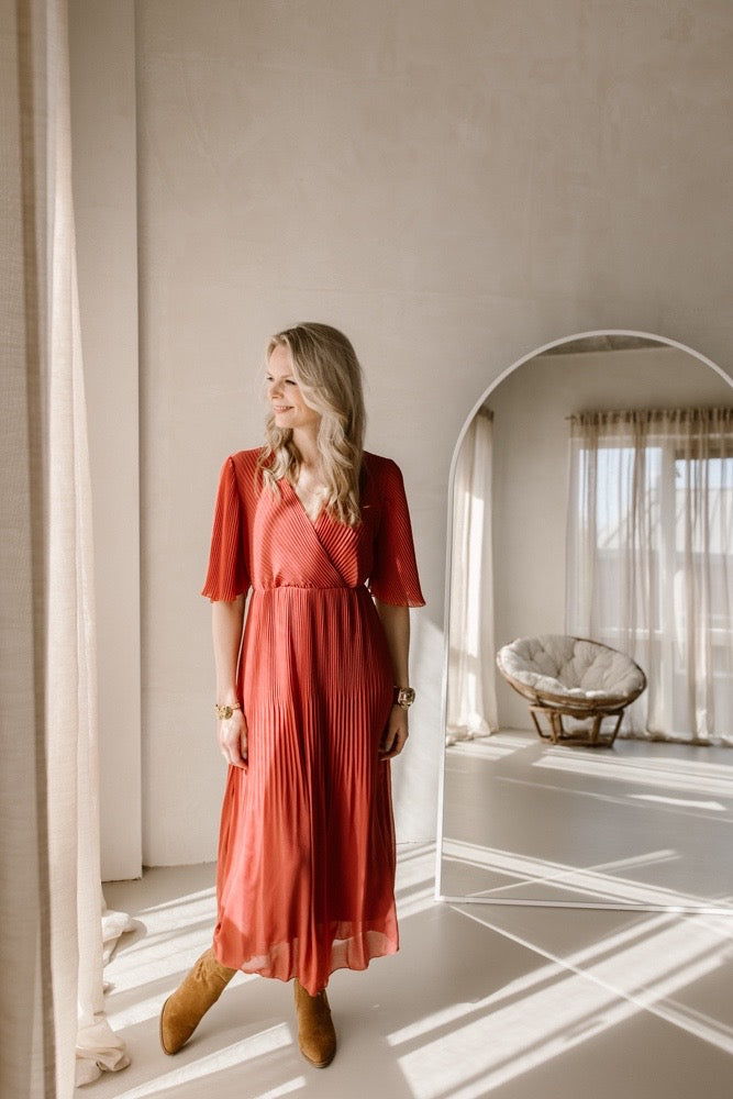 PIÈCE STUDIO ⚡Robe Flore rouille