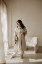 Jas Fleur Beige