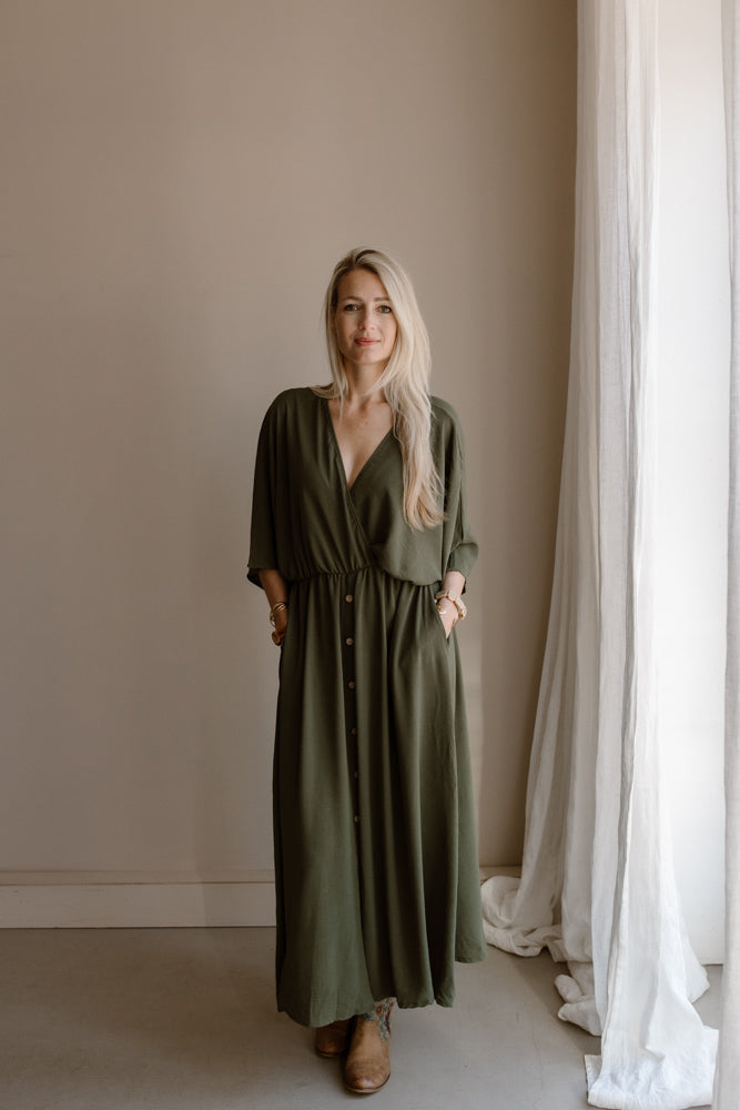 Jurk Keet leger groen