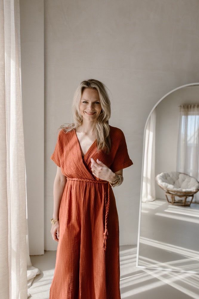 Dress Nien Light Camel