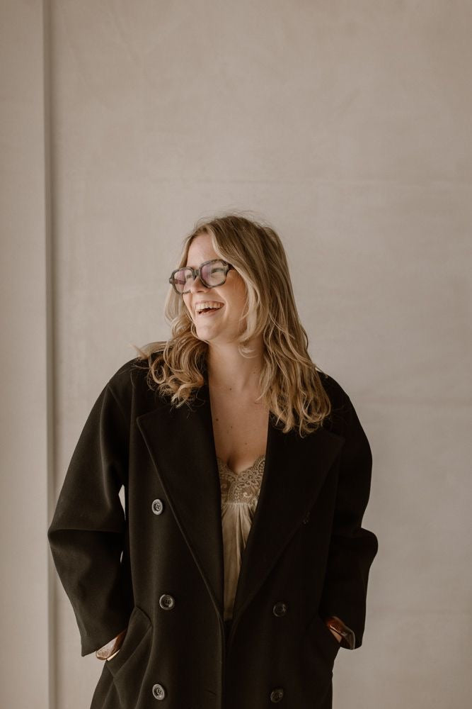Jas Fleur Zwart
