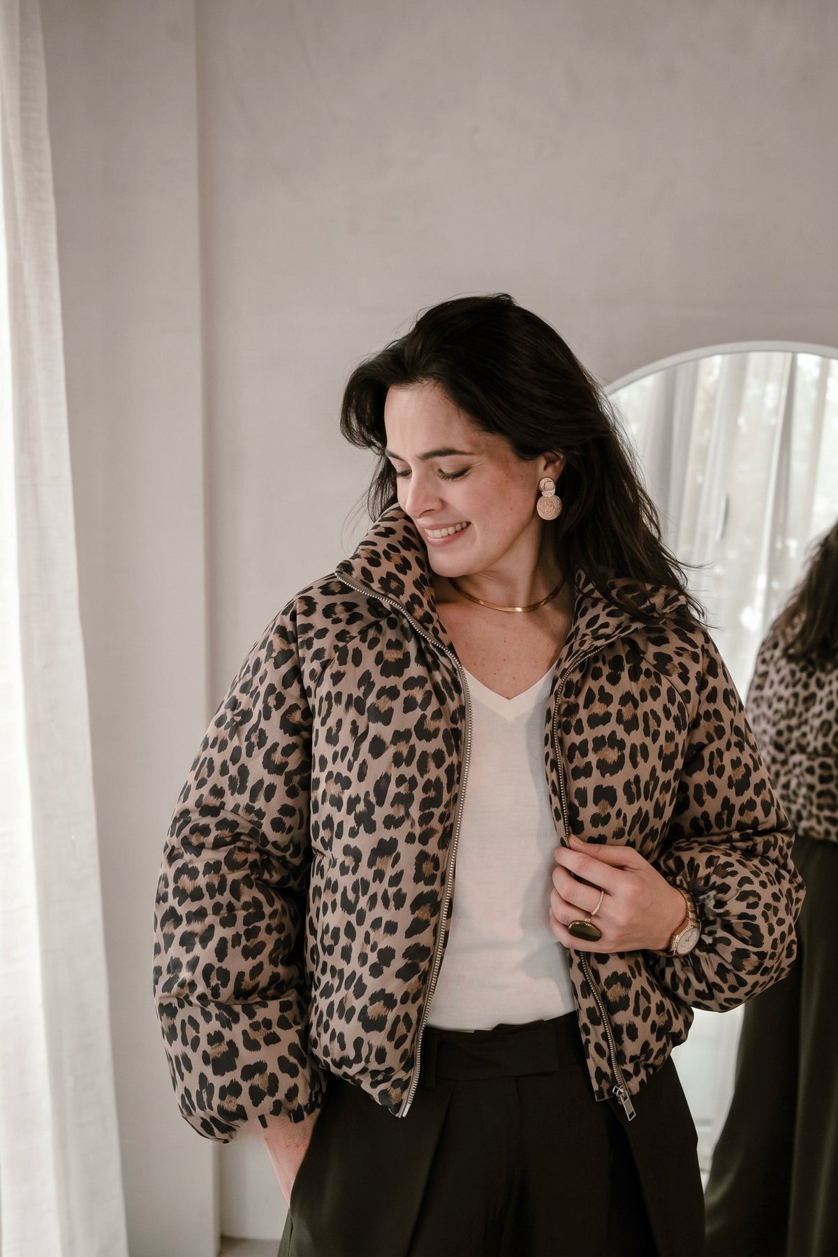 Veste Pip léopard - marron clair