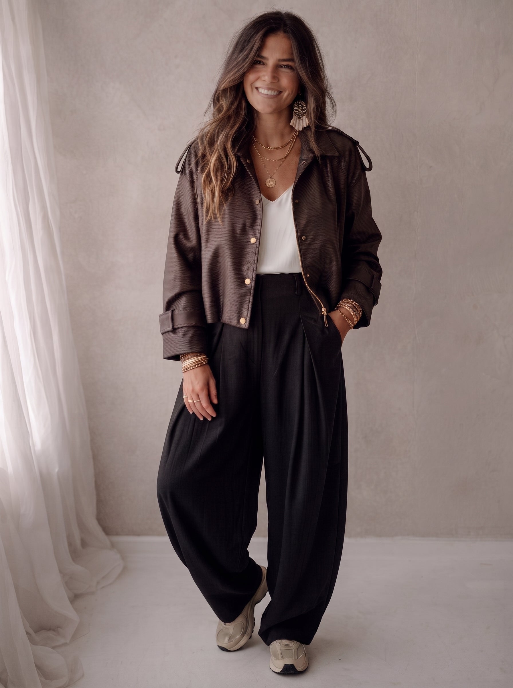 Pantalon Model Nova zwart