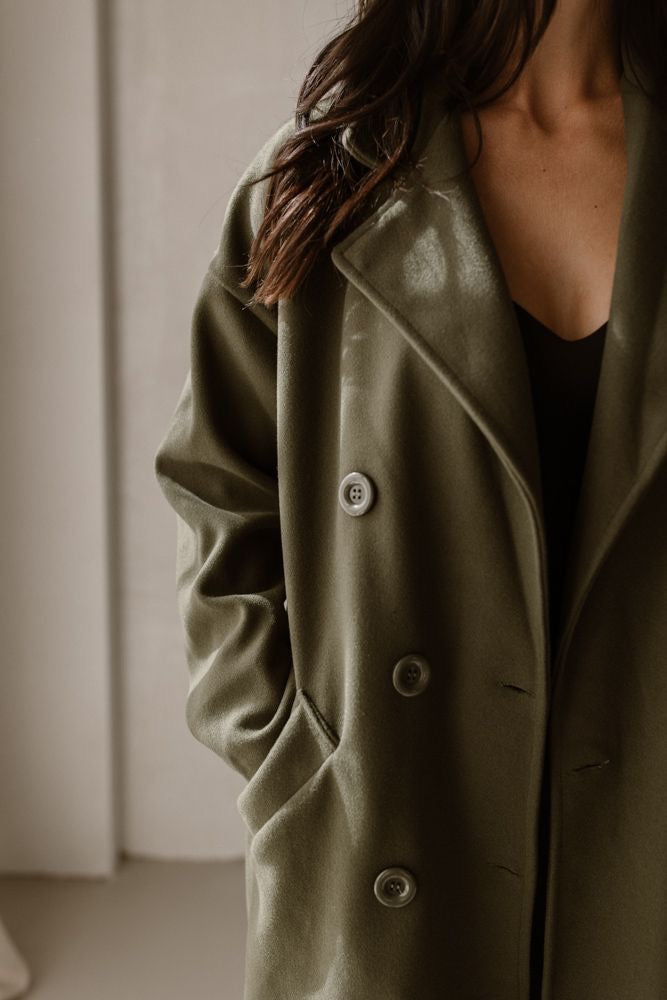 Jas Fleur Leger Groen