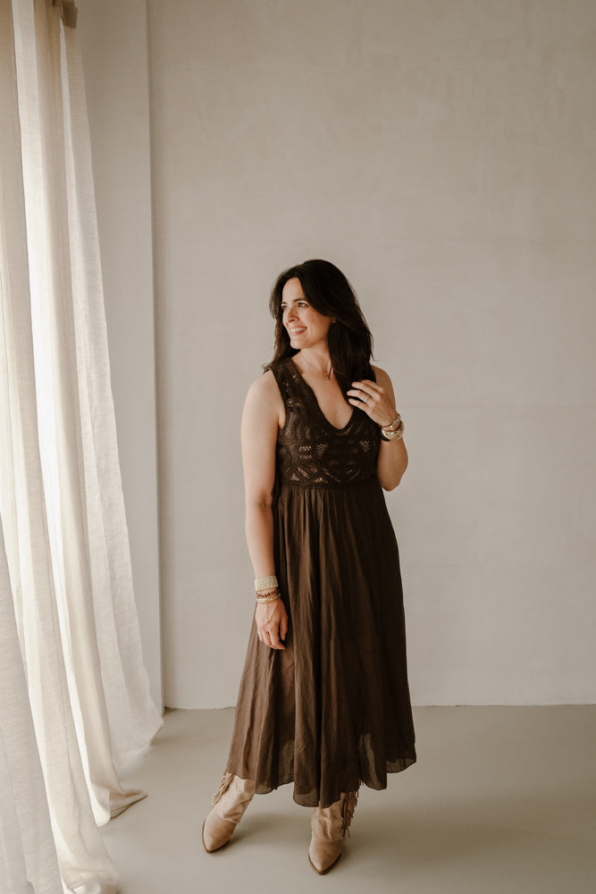 Kleid Modell Sara braun