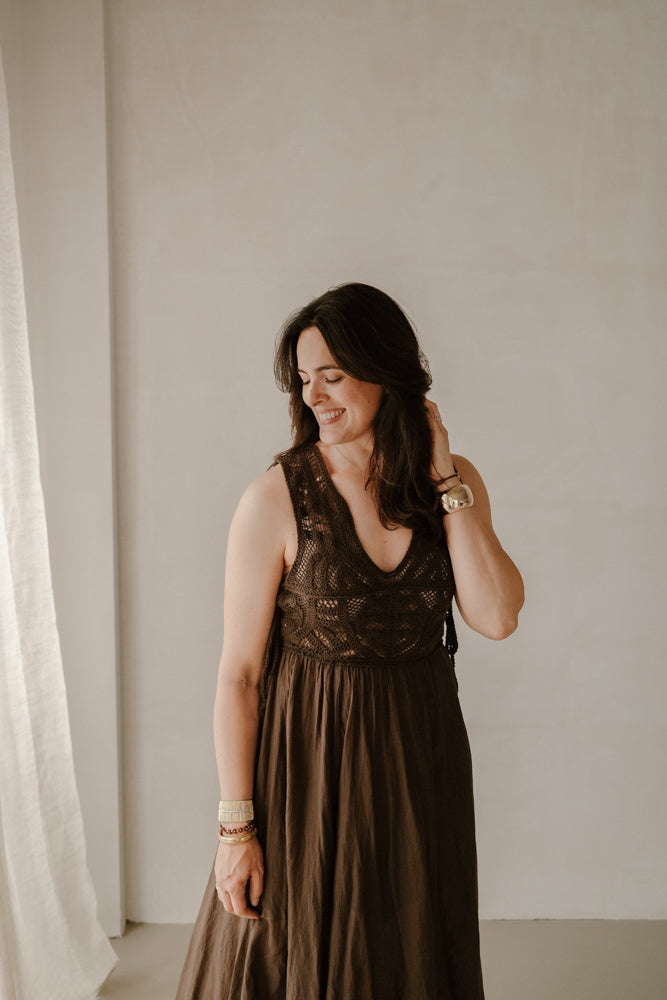 Kleid Modell Sara braun