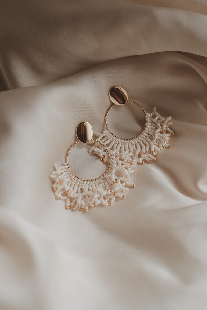Oorbel Jane off white