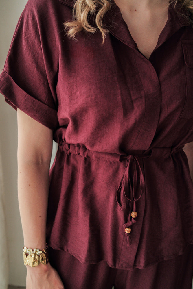 Set Summer burgundy