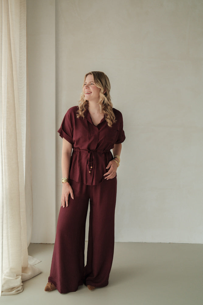 Set Summer burgundy