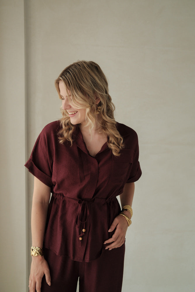 Set Summer burgundy