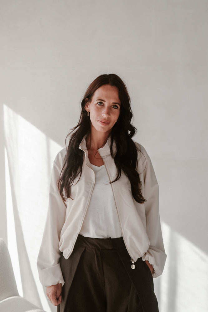 Veste modèle Noor crème
