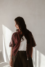 Jacke Modell Puck bordeauxrot