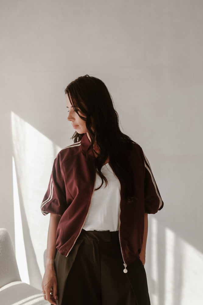Jacke Modell Puck bordeauxrot