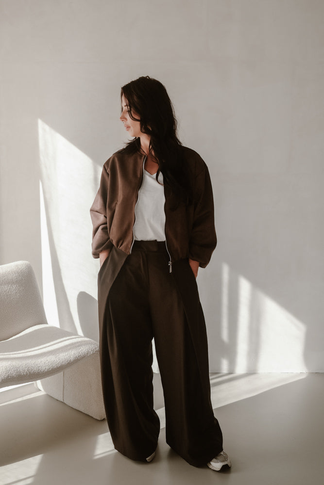Veste modèle Noè marron