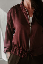 Jacke Modell Lena Burgunderrot