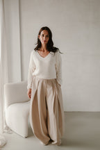 Pantalon Model Mila beige