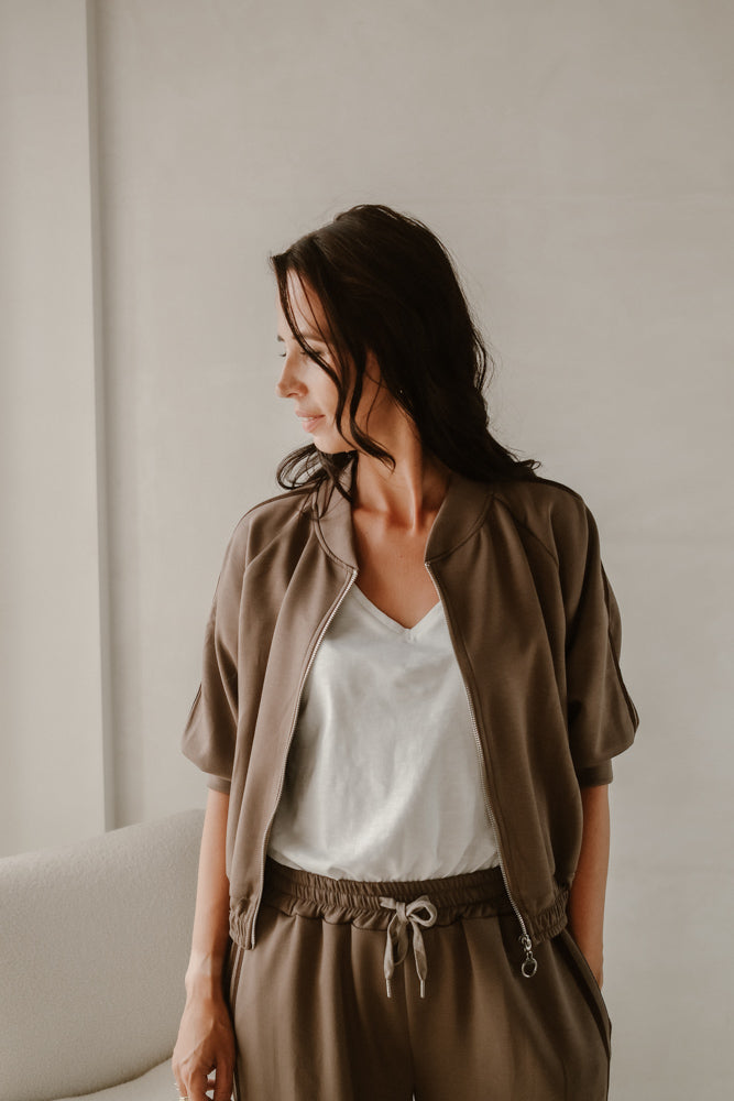 Jacke Modell Kiki Taupe