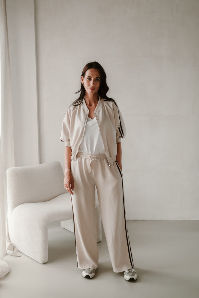 Pantalon model Bo Creme