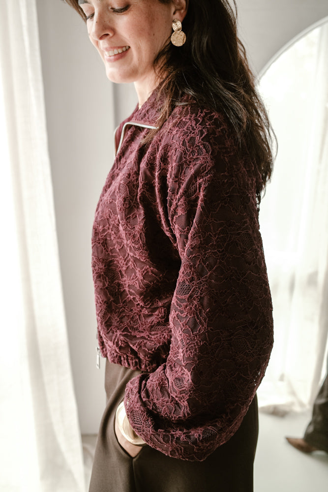 Ivy Jacket - Burgundy