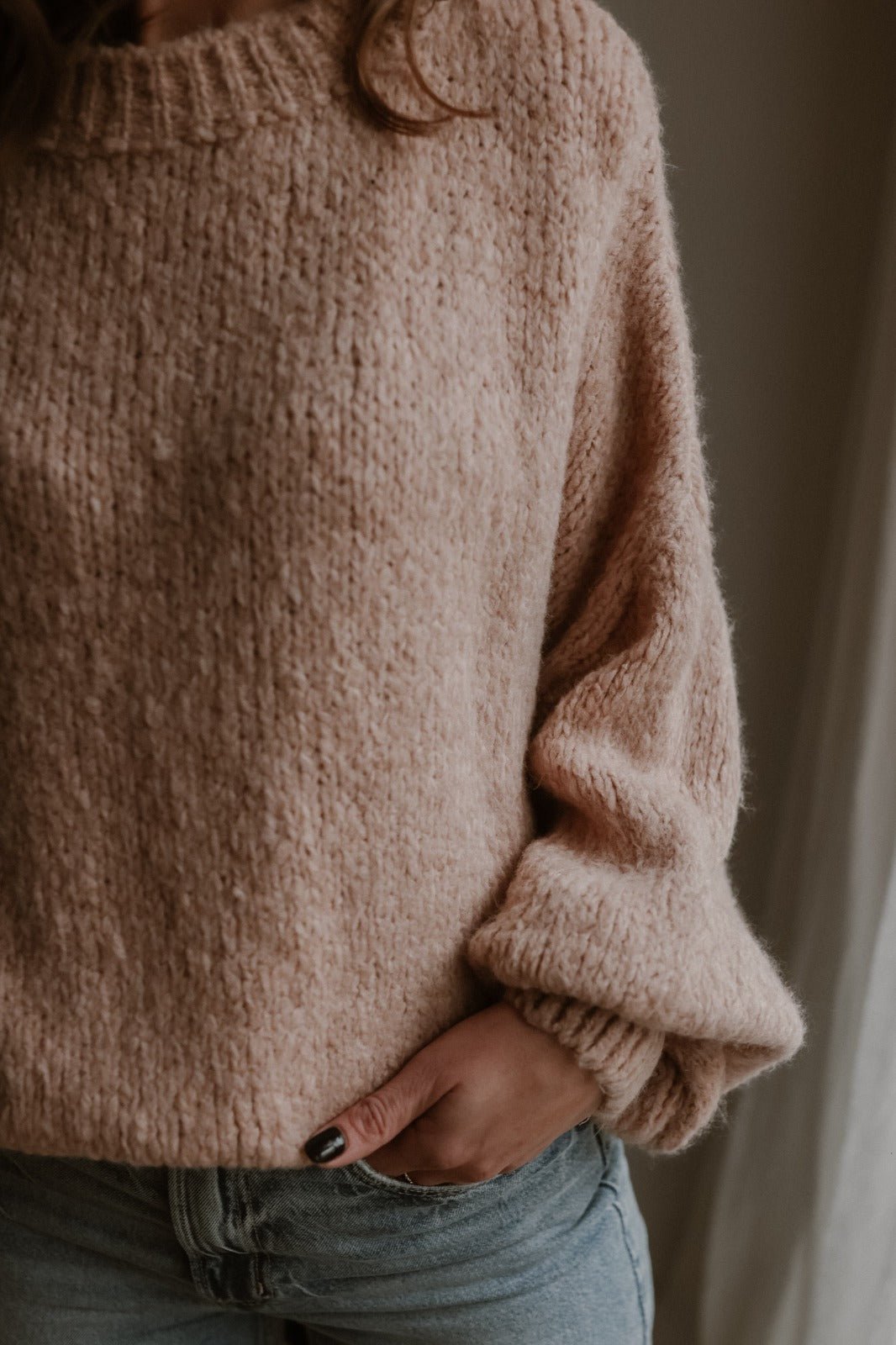 Pull Sam rose tendre