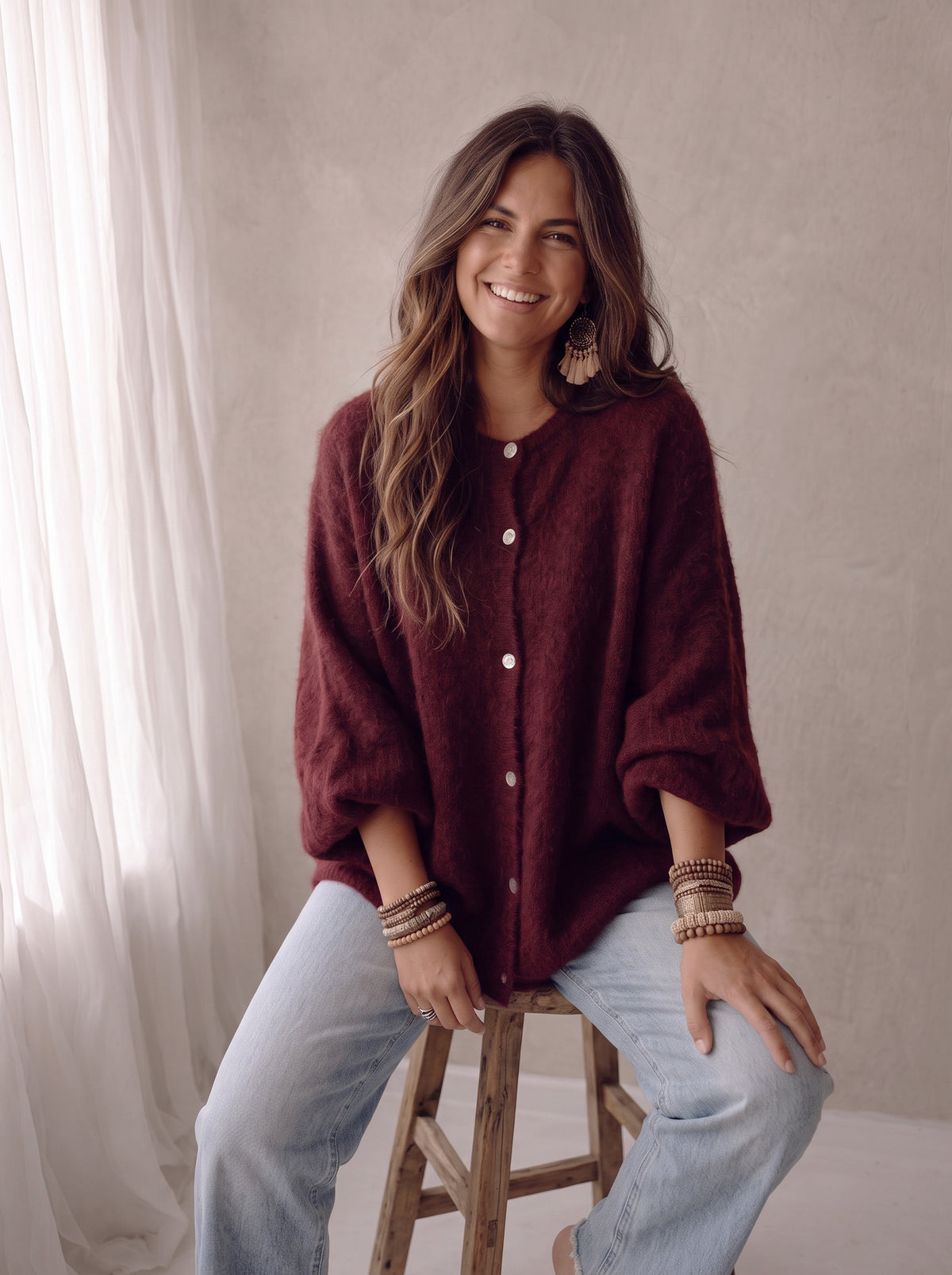 Vest Liz - Burgundy