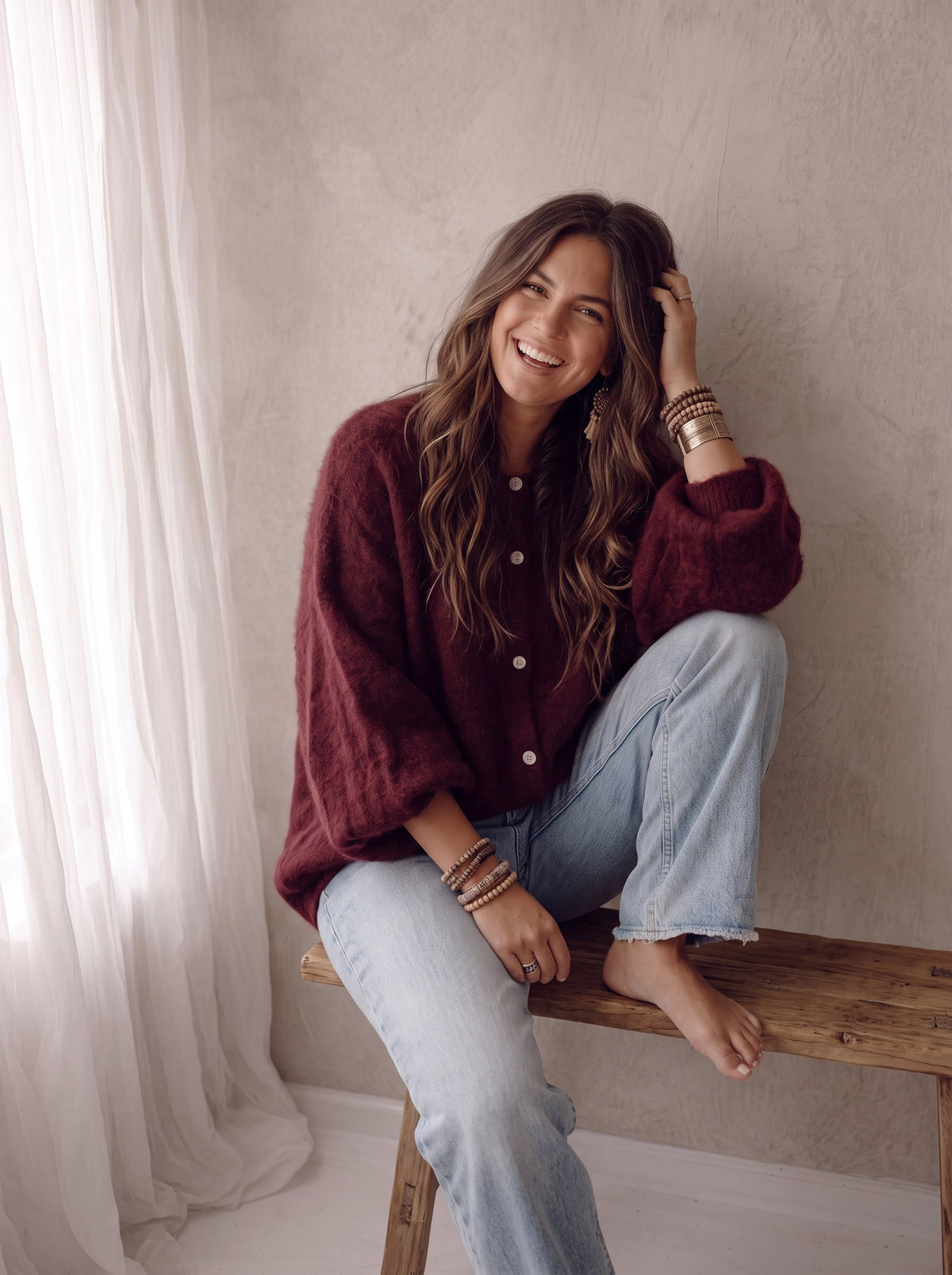 Vest Liz - Burgundy