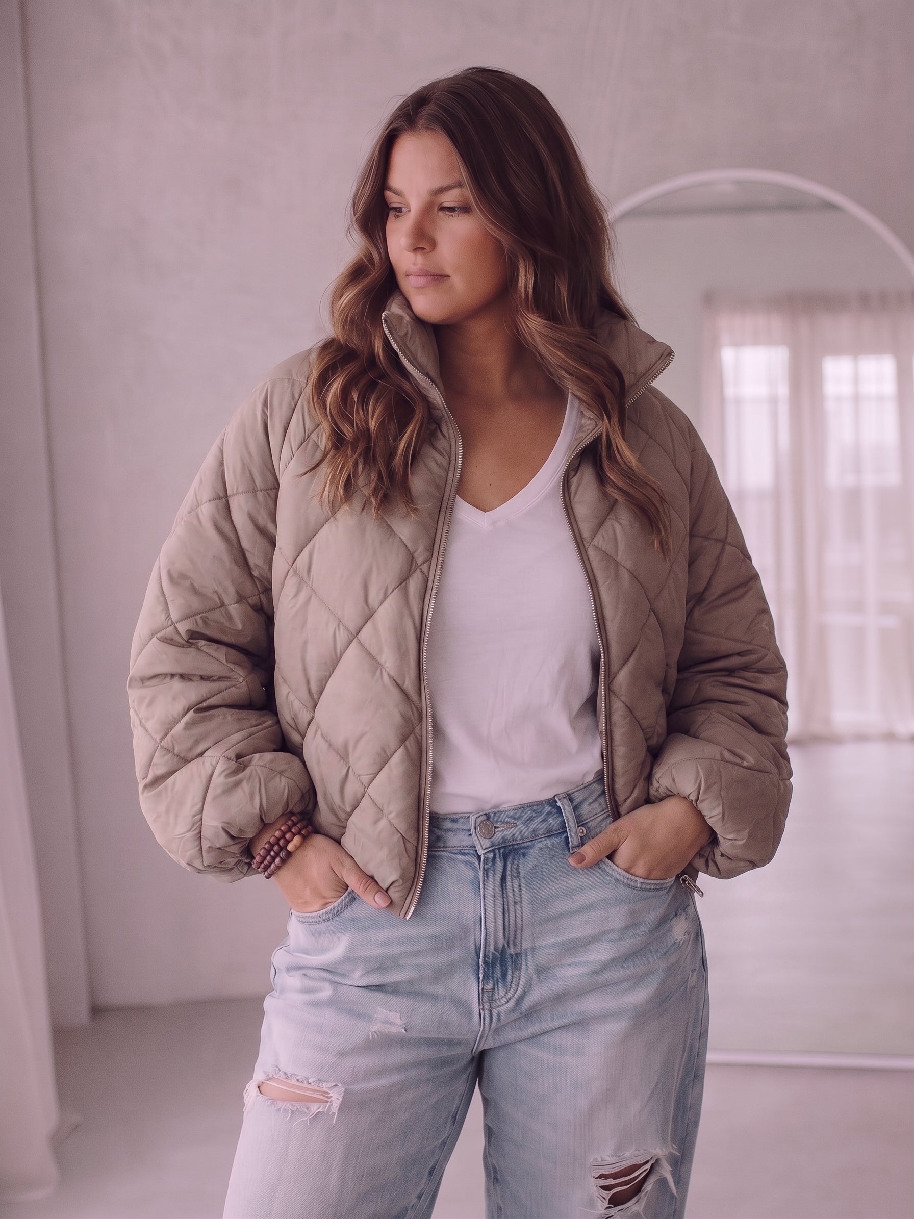 Veste modèle Cato marron