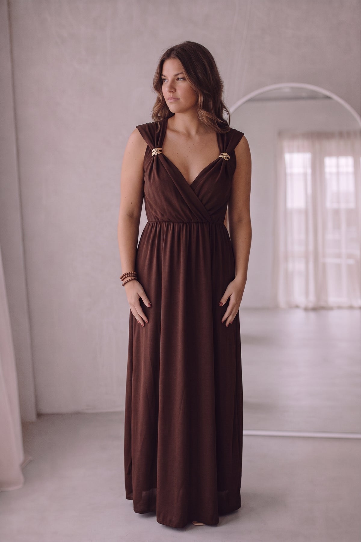 Kleid Modell Jess Braun