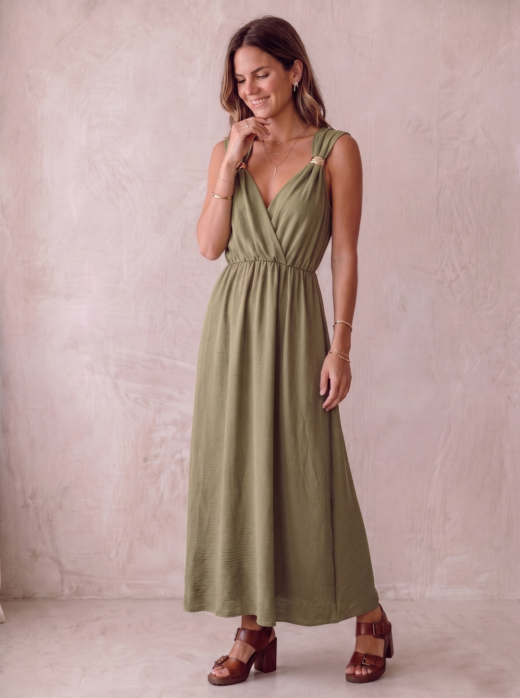 PIÈCE DE STUDIO ⚡Robe Jess vert clair