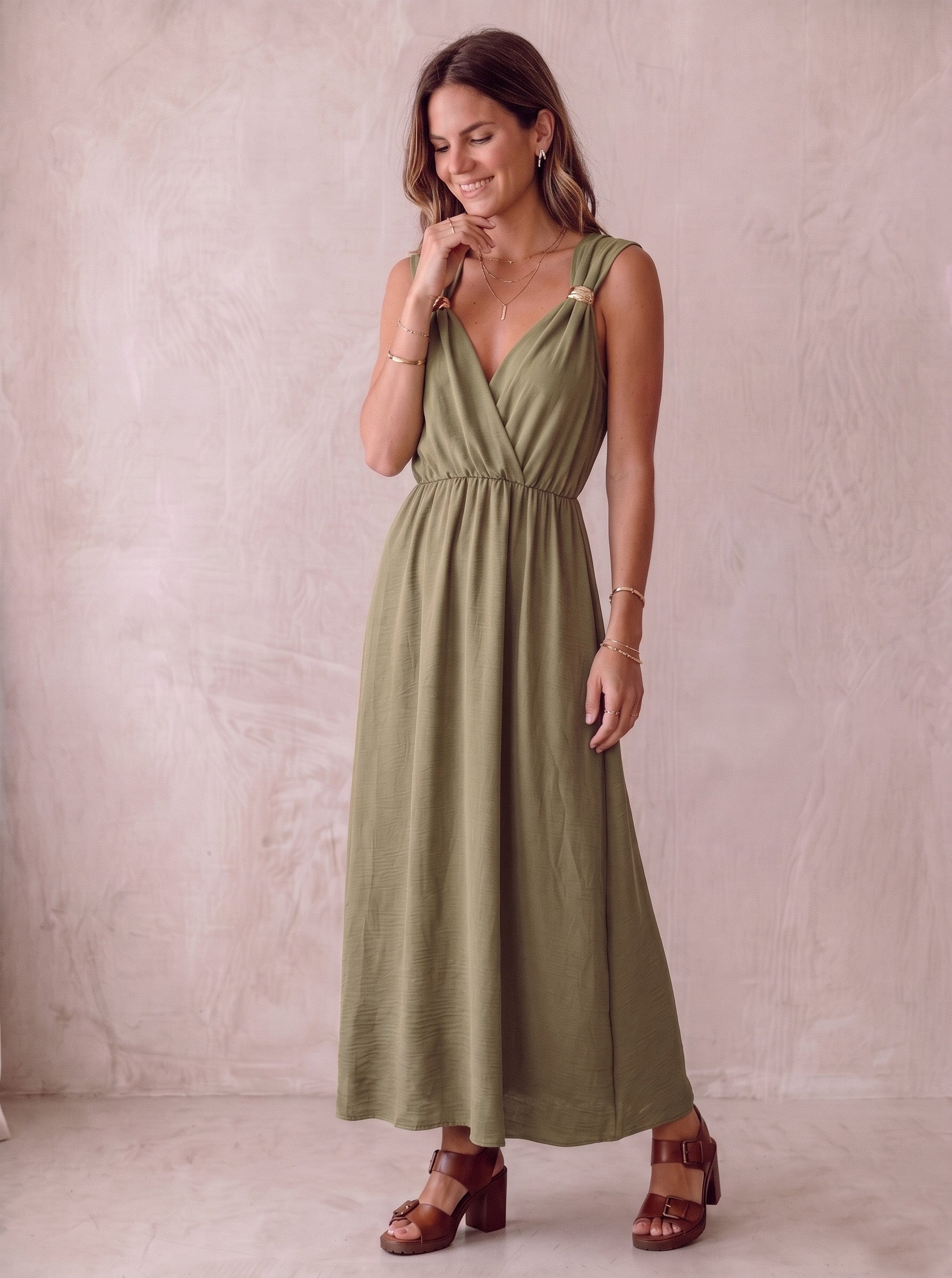 PIÈCE DE STUDIO ⚡Robe Jess vert clair