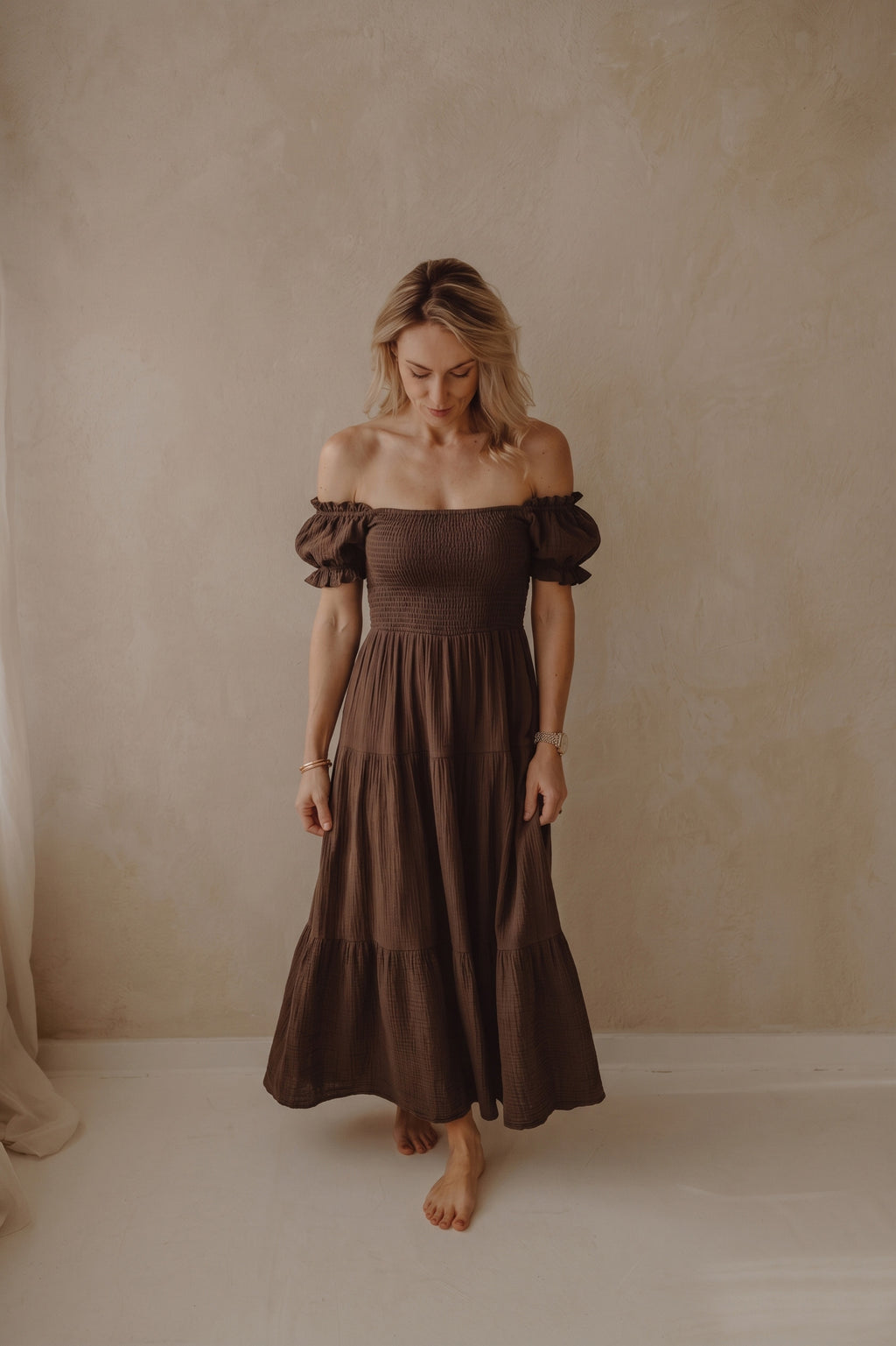 Kleid Claire beige