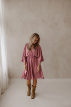 Jurk Guusje  oud roze