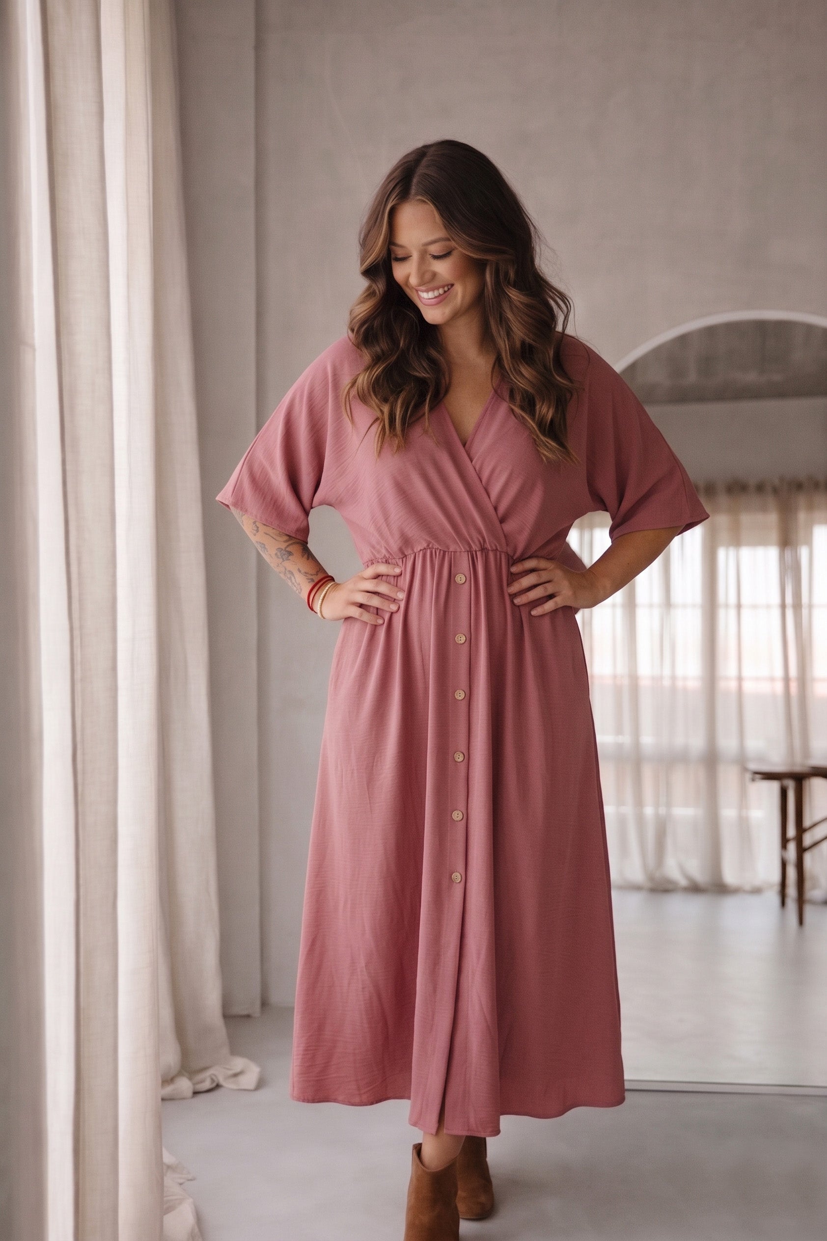 Robe Keet vieux rose