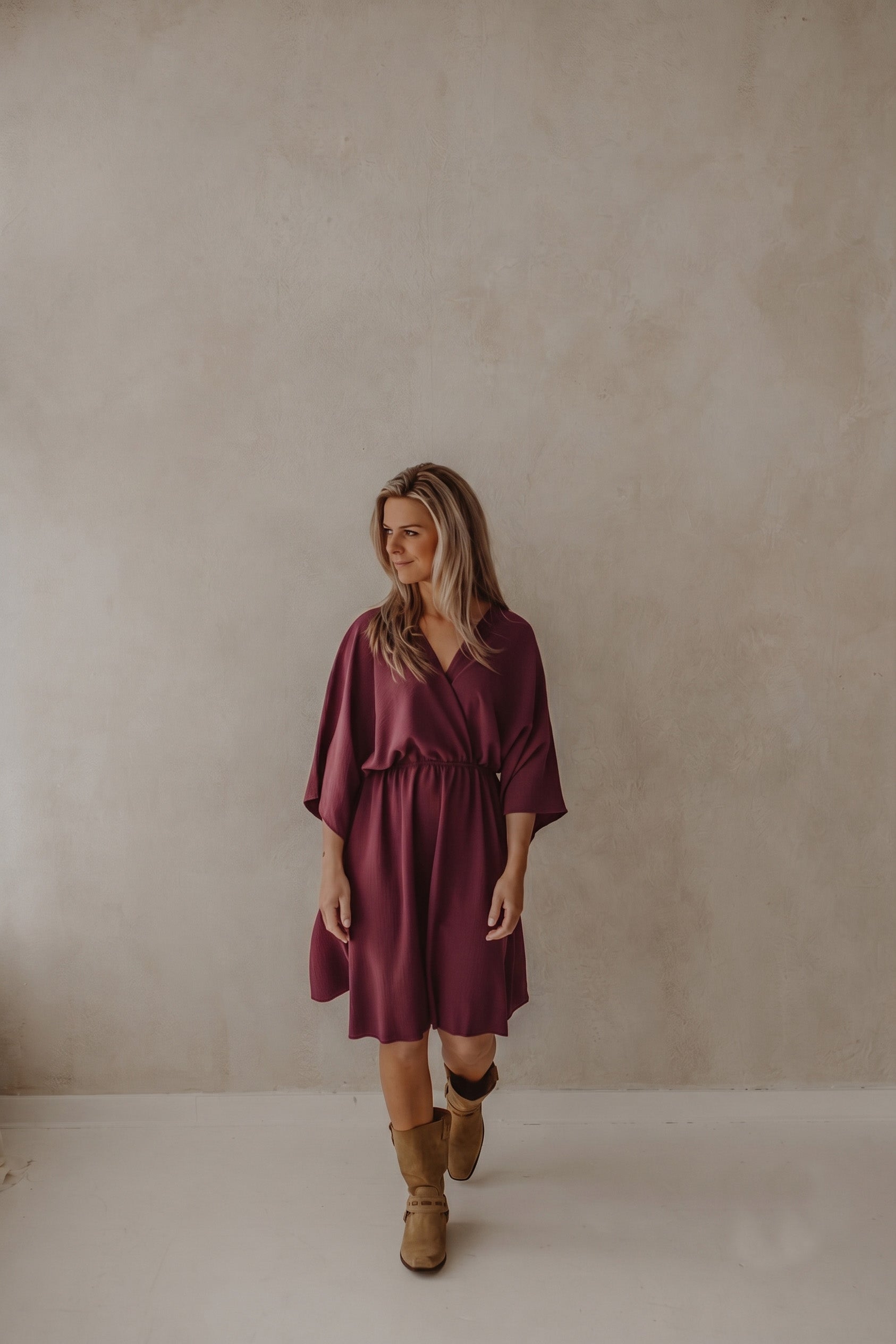 Jurk Guusje burgundy